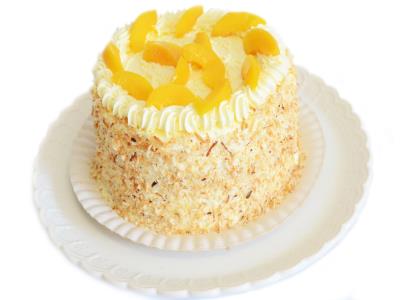 Bolo De Pêssego Com Creme